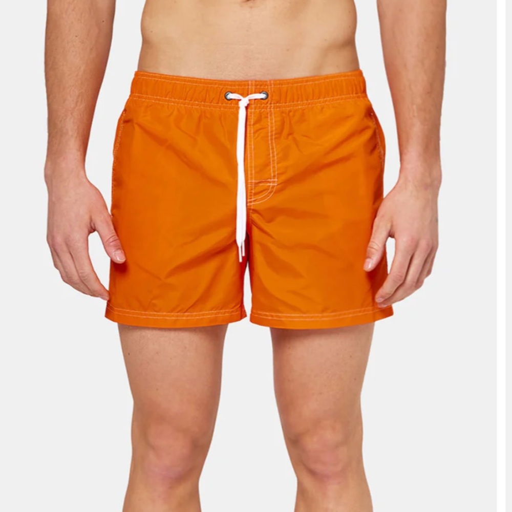 SUNDEK SWIM SHORTS WITH AN ELASTICATED WAISTBAND ICONIC TAFFETA SZ- 33